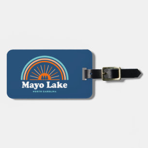 Mayo Lake North Carolina Rainbow Luggage Tag