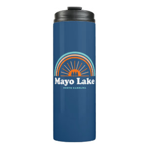 Mayo Lake North Carolina Rainbow Thermal Tumbler
