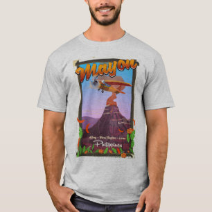 Mayon Volcano philippines adventure poster T-Shirt