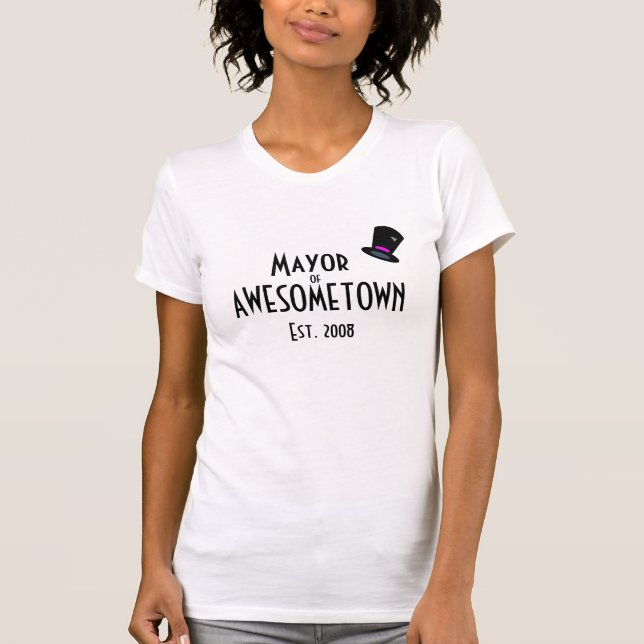 Mayor of Awesometown T-Shirt (Front)