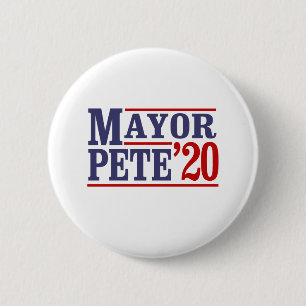 MAYOR PETE '20 6 CM ROUND BADGE