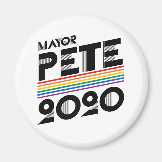 Mayor Pete Pride 2020 Magnet (Front)