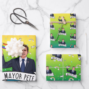 Mayor Pete Pride Wrapping Paper Sheet