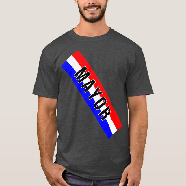 Mayor Sash Costume  Mayor T-Shirt (Front)