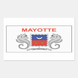 Mayotte Flag Rectangular Sticker