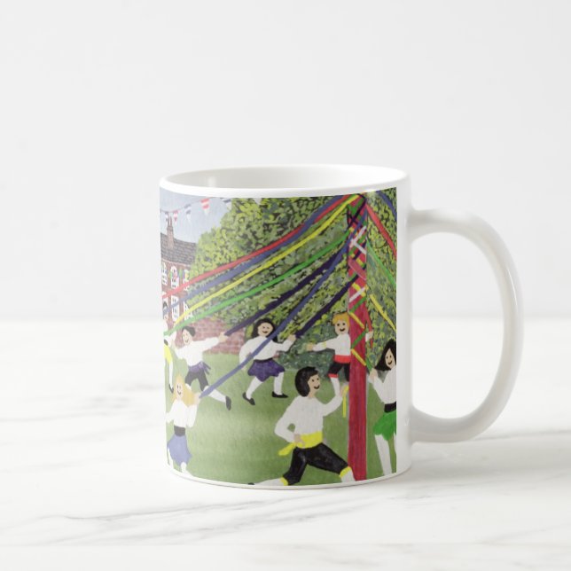 Maypole Dancing 1991 Coffee Mug (Right)