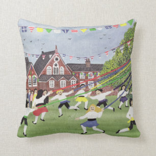 Maypole Dancing 1991 Cushion