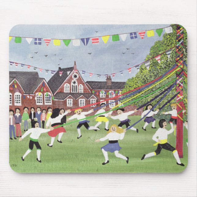 Maypole Dancing 1991 Mouse Mat (Front)