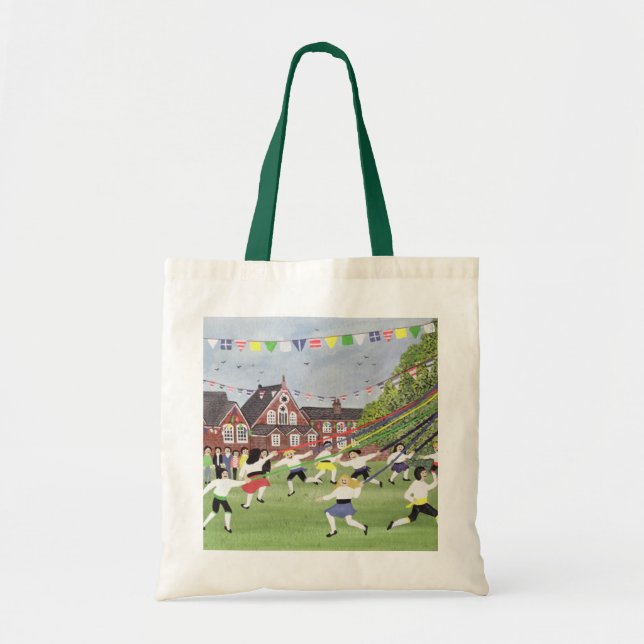 Maypole Dancing 1991 Tote Bag (Front)