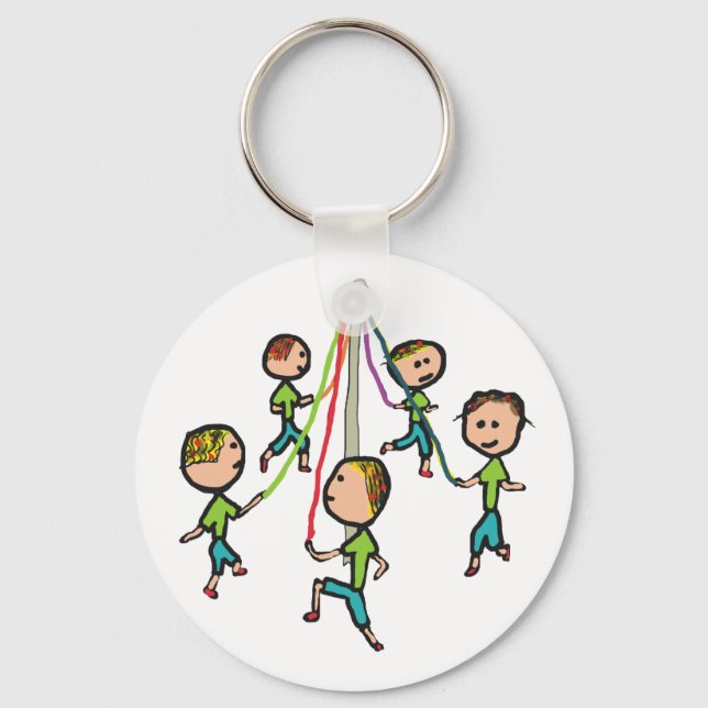 Maypole Dancing Key Ring (Front)