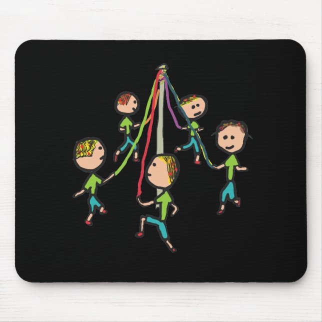 Maypole Dancing Mouse Mat (Front)
