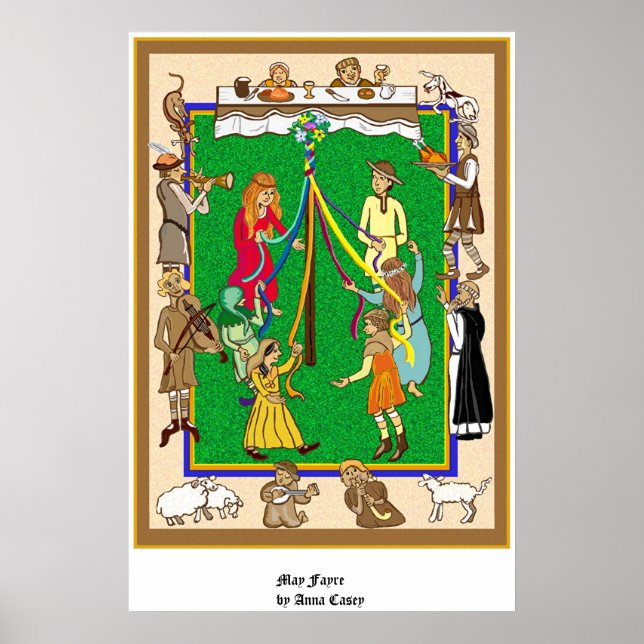Maypole, Medieval Fayre Poster (Front)