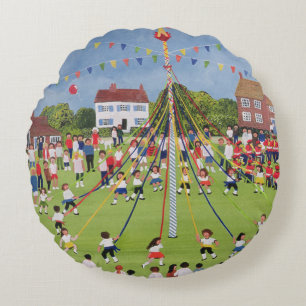 Maypole Round Cushion