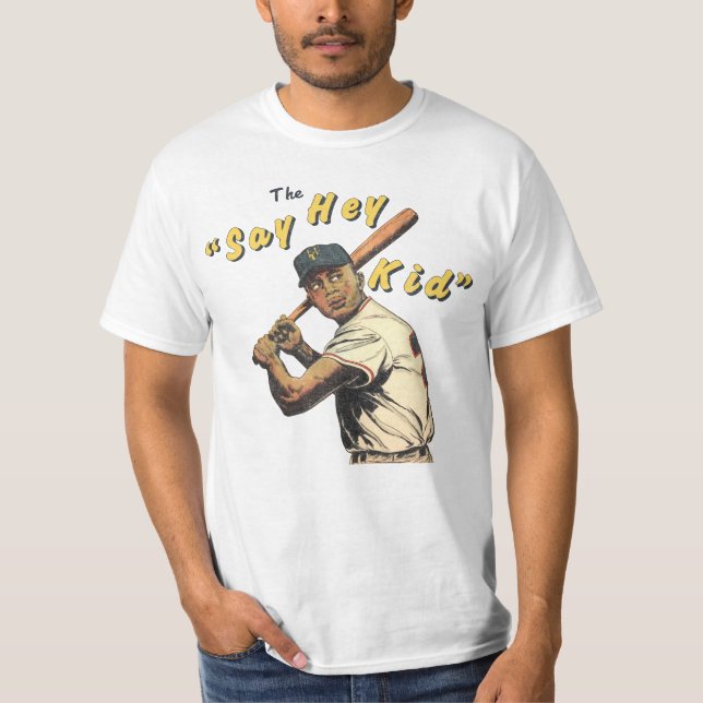 Mays "The Say Hey Kid" Baseball T-Shirt (Front)