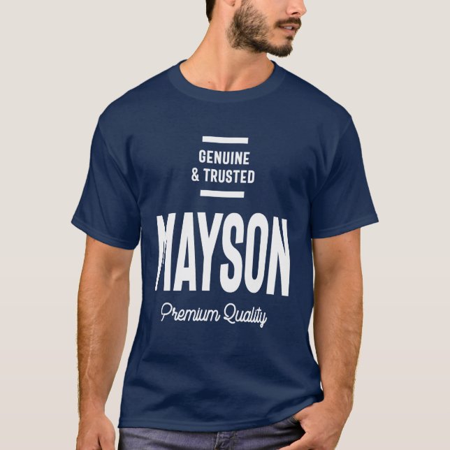 Mayson Personalised Name Birthday Gift T-Shirt (Front)