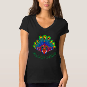 Mayura raksha (Sri Lanka peacock devil) design  T-Shirt