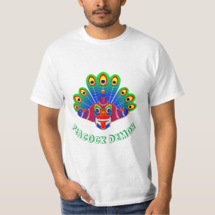 Mayura raksha (Sri Lanka peacock devil) design   T-Shirt