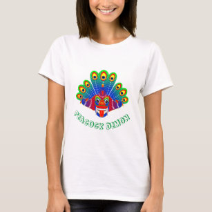 Mayura raksha (Sri Lanka peacock devil) design   T T-Shirt