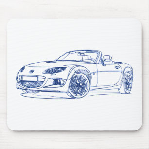 Maz Miata MX5 2013 Mouse Mat