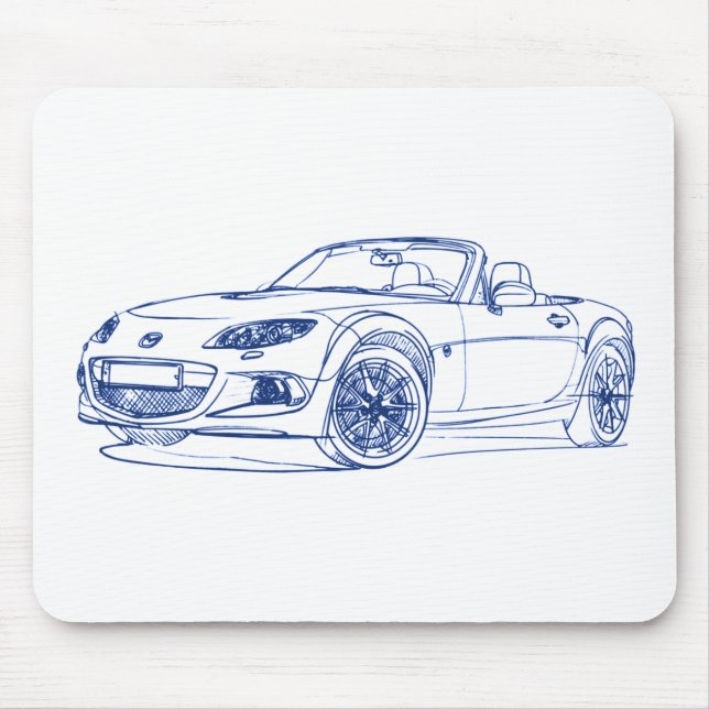 Maz Miata MX5 2013 Mouse Mat (Front)