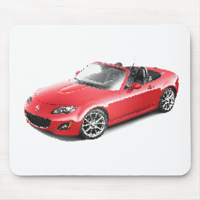 Maz Miata MX5 Eunos Gen3-5 cracked Mouse Mat (Front)