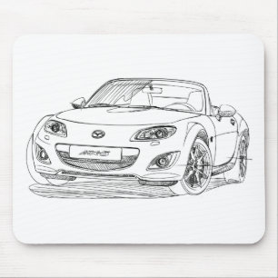Maz Miata MX5 gen 3 2010 Mouse Mat