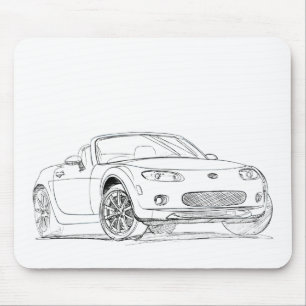 Maz MX5 Miata gen3 Mouse Mat