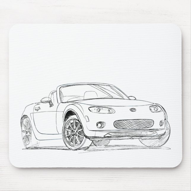 Maz MX5 Miata gen3 Mouse Mat (Front)