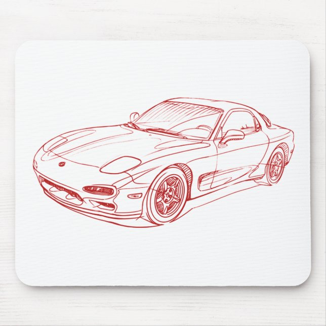 Maz RX7 FD Mouse Mat (Front)