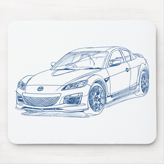 Maz RX8 2009 Mouse Mat (Front)