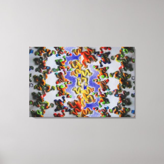 Mazatlan Frogs Oil Canvas Print (Front)