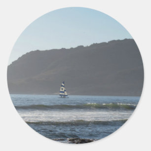 Mazatlan Sailing Classic Round Sticker