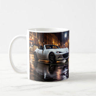 Mazda MX5 Miata ND Gen 4 Snowflake White Pearl Mu Coffee Mug