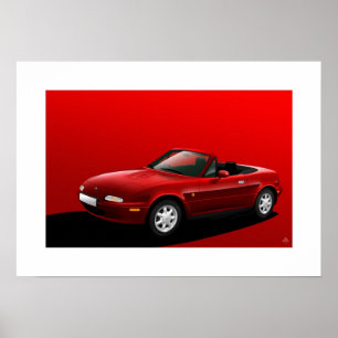 Mazda MX-5, Miata, Eunos Roadster Poster
