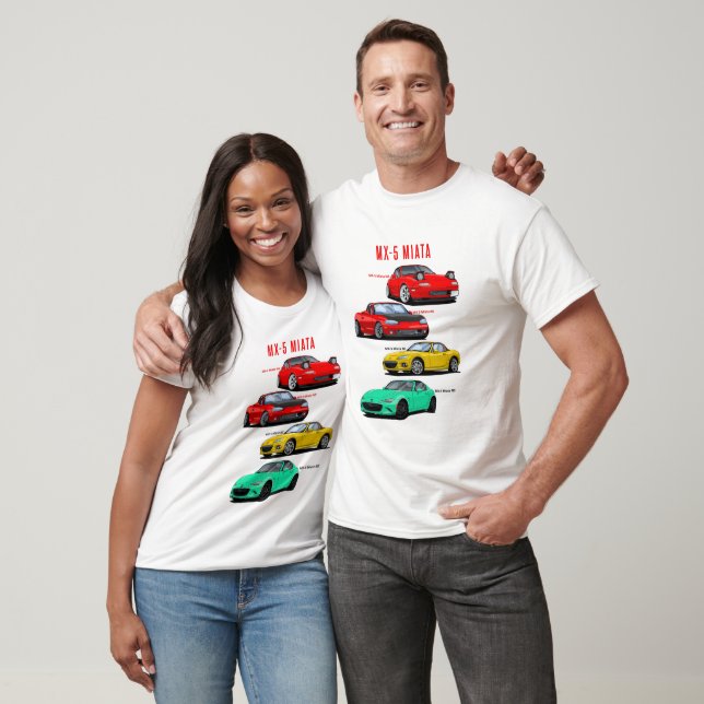 Mazda MX-5 Miata family T-Shirt (Unisex)