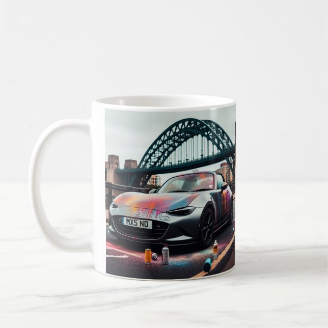 Mazda MX-5 Miata ND Gen 4 spray painted Mug (Left)