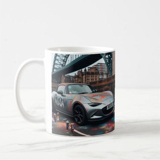 Mazda MX-5 Miata ND Gen 4 spray painted Mug (Left)