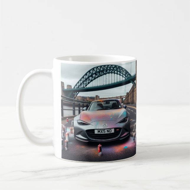 Mazda MX-5 Miata ND Gen 4 spray painted Mug (Left)