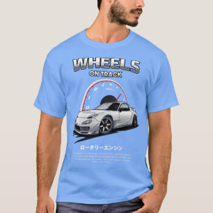Mazda RX7 Wheels On Track T-Shirt