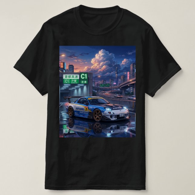 Mazda RX-7 FD Touring Car T-Shirt (Design Front)