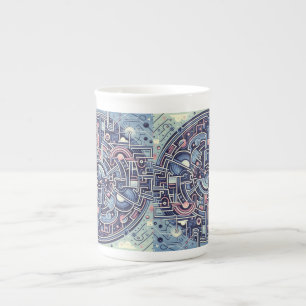 maze bone china mug