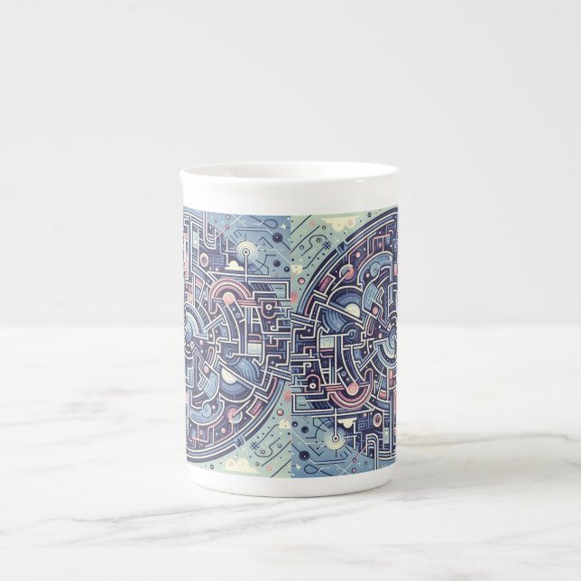 maze  bone china mug (Front)