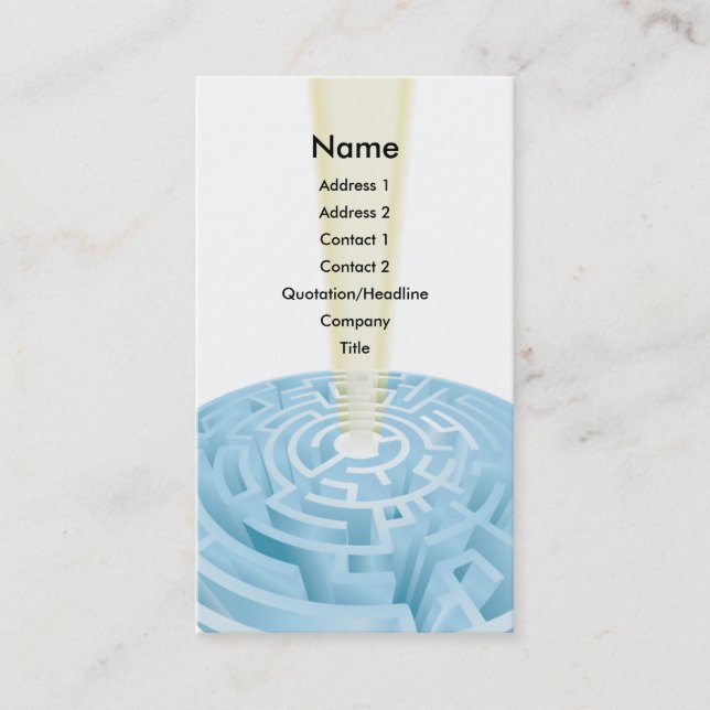 Maze business card background design (Front)