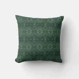 Maze Green Abstract Alcohol Ink Art Cushion