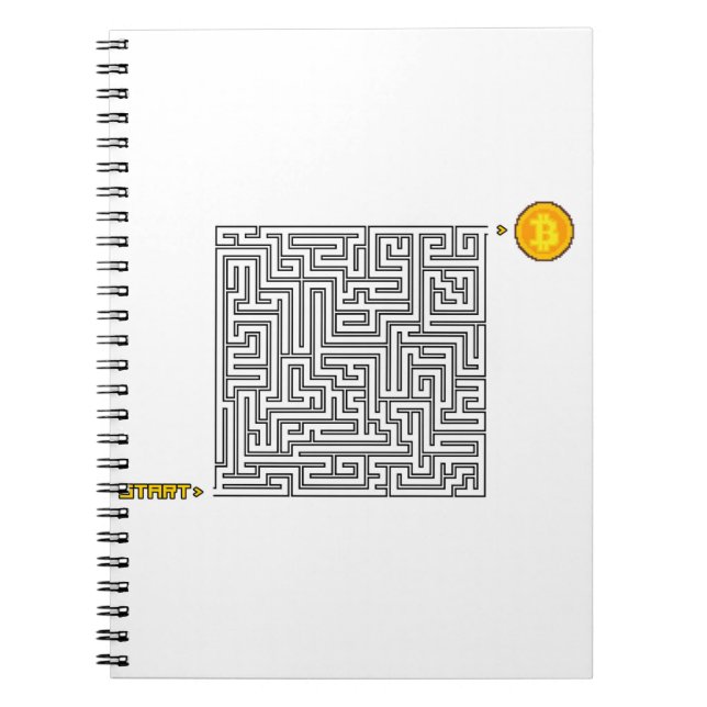 Maze labyrinth start bitcoin no solution notebook (Front)