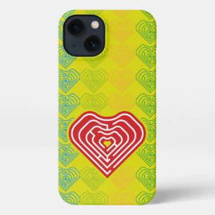 MAZE LOVE HEART BY MASANSER PIXELAT iPhone 13 CASE