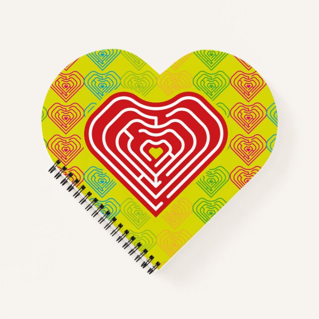 MAZE LOVE HEART BY MASANSER PIXELAT NOTEBOOK (Front)