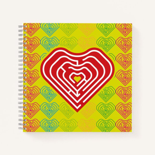 MAZE LOVE HEART BY MASANSER PIXELAT NOTEBOOK (Front)