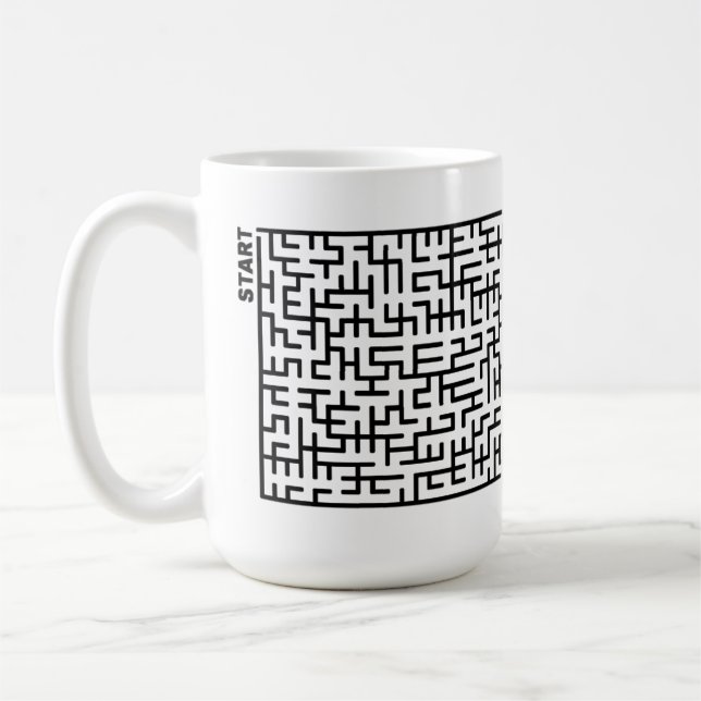 Maze On A Mug Funny Mug (Left)