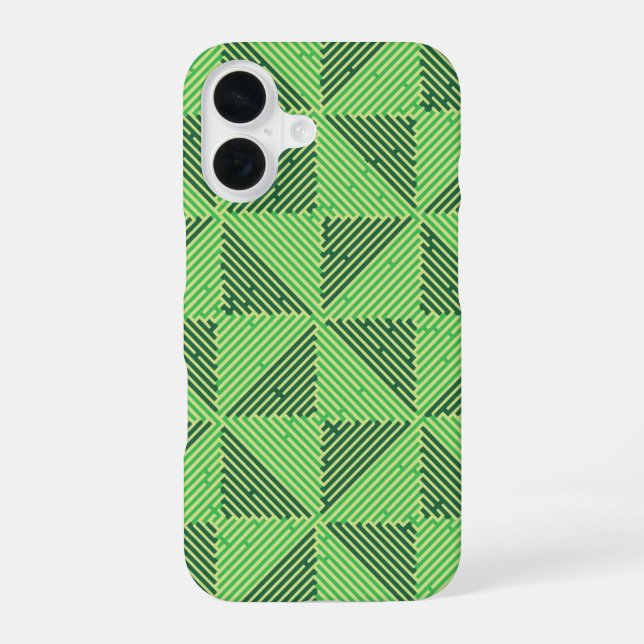 Maze Patchwork Canvas Print iPhone 16 Case (Back)